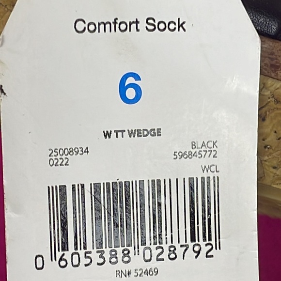 Time and Tru Black Cork Wedge Sandals 3” Heel Women’s Size 6 - Picture 8 of 11